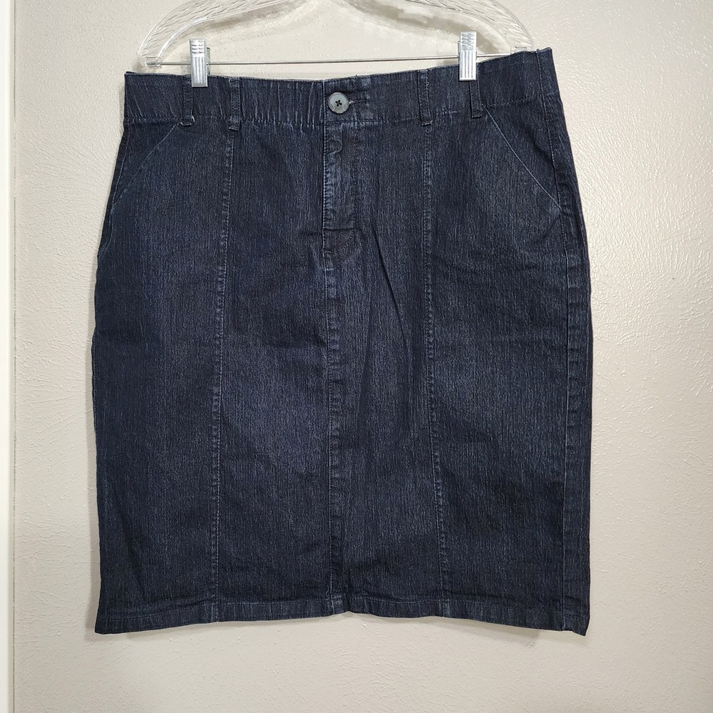 Christopher And Banks Women's Skirt 16P Petite Signature Comfort Knee Length